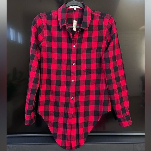 Madewell Flannel Tie-Front Shirt - Picture 2 of 7